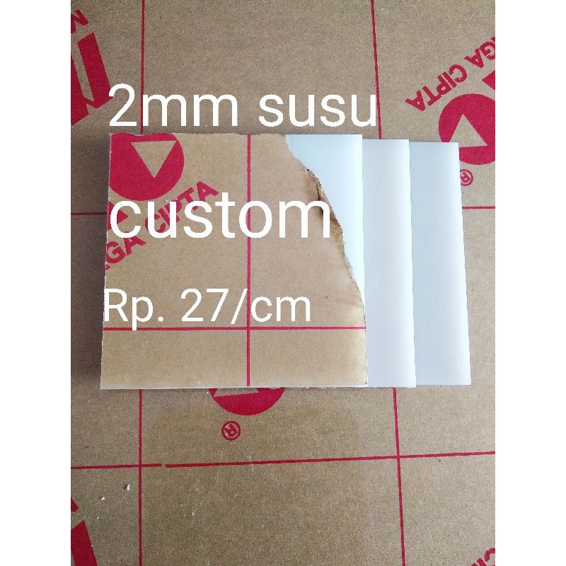 Jual Acrylic Akrilik Potongan 2mm Susu Akrilik Lembaran Ukuran Custommika Beningtranspararan 3915