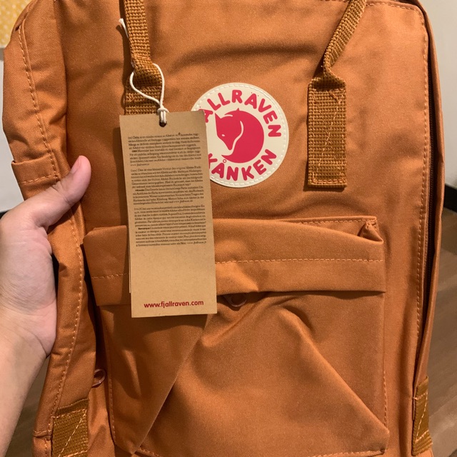 Fjallraven Kanken  Medium Brick Original  Shopee Indonesia