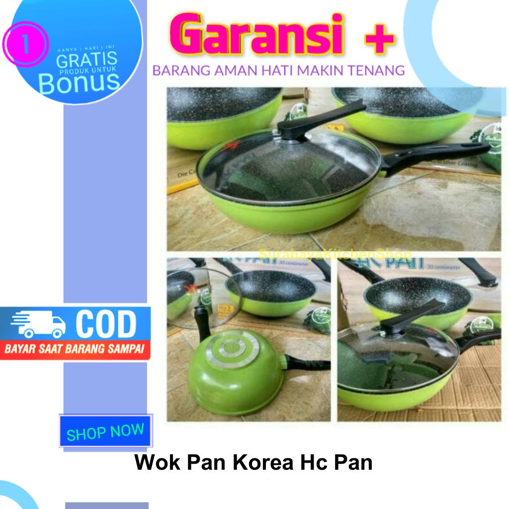 Wajan Pengorengan Serbaguna Wok Pan Korea Hc Pan