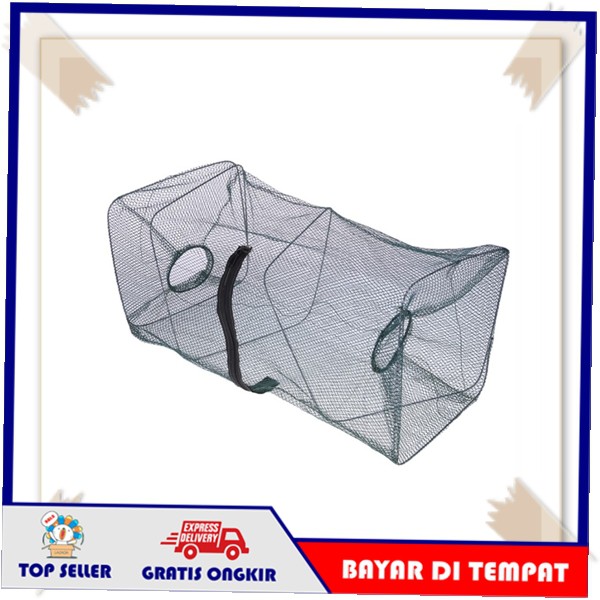 Alat Tangkap Perangkap Ikan BUBU Pukat Jaring Ikan Udang Lobster Siap Pakai Besar LIPAT KOTAK Murah