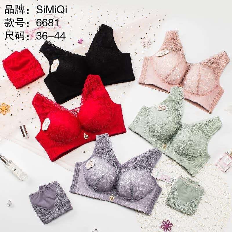 SIMIQI SET BRA CELANA DALAM 6681 | SETELAN DALAMAN SIZE 36.38.40.42.44