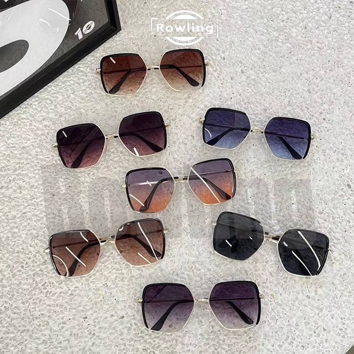 Rowling(ka-188)Kacamata Wanita Hitam  Anti Radiasi UV Fashion Sunglasses Eyewear  Kacamata Fashion