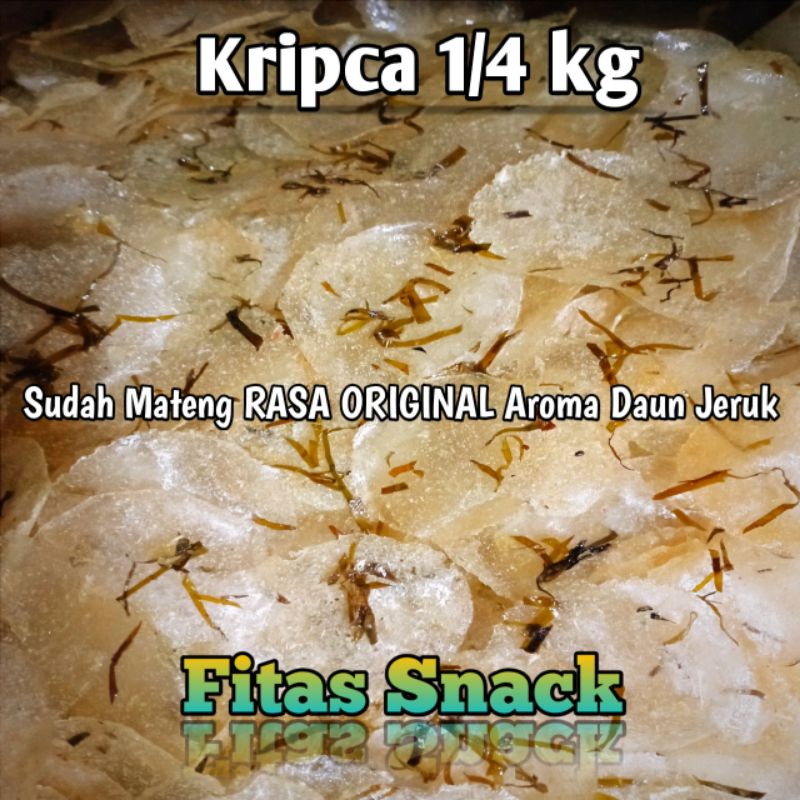 

Kripca/Pikca/Keripik Kaca 1/4 kg Mateng RASA ORIGINAL Aroma Daun Jeruk Super Enak/Kripik Beling