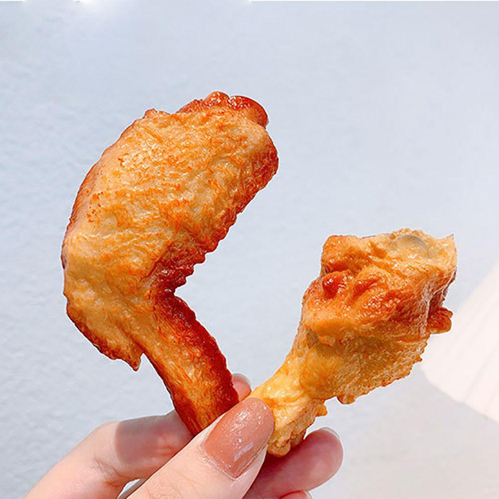 Jepit Rambut Fast Food Agustina Lucu Unik Sayap Ayam French Fries Perempuan Cewek Korea Style Barrettes