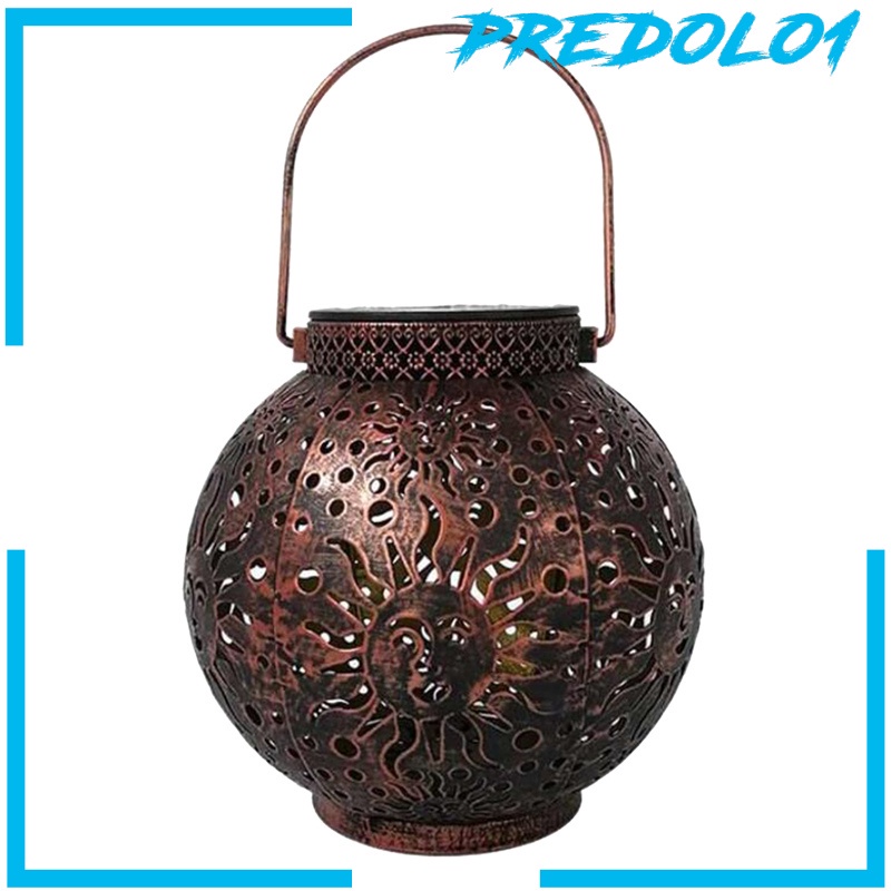 [PREDOLO1] Garden Hanging LED Solar Lantern Hollow Landscape Lamp