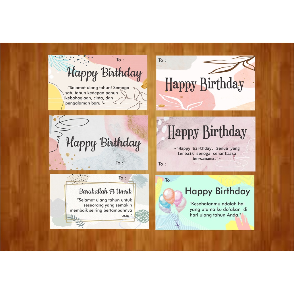 

Kartu Ucapan Selamat Ulang Tahun - Happy Birthday - Greeting Card
