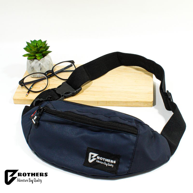 Tas Selempang Pinggang Pria BROTHERS ORI Waterproof WaistBag Pria Anti Air Anti Sobek Premium