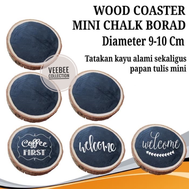 

Mini Chalk Board/ papan tulis kecil/ papan tulis kapur/ dekorasi ruang cafe/ hiasan natal