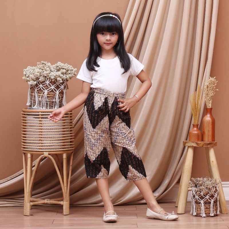 Kulot Panjang Wanita Bahan Katun Nyaman Ada Saku Murah Muat Jumbo Pinggang Elastis-Celana anak rang2