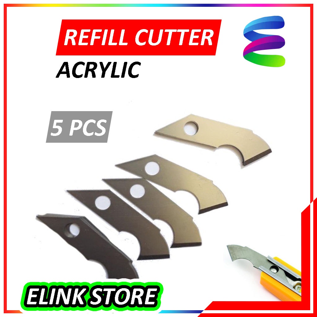 5 Pcs Refill Mata Cutter Acrylic / Refill Pisau Pemotong Mika Akrilik