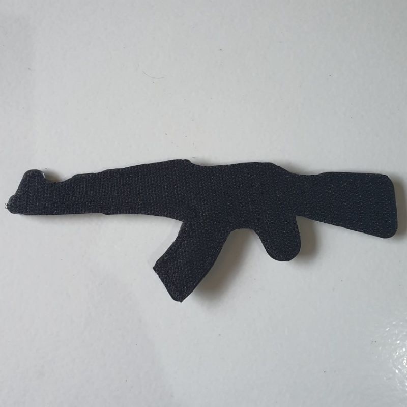 patch rubber PVC 3D/patch rubber logo snjta sniper AK 47 TIMBUL/tempelan karet velcro besar