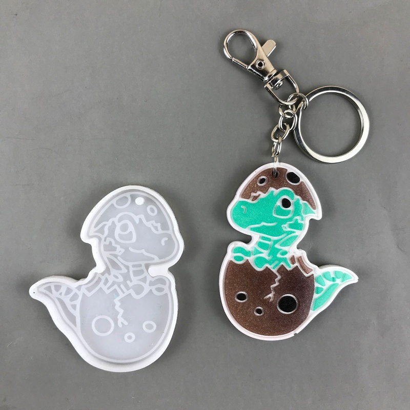 SIY  Shiny Glossy Easter Egg/Bunny/Love Coffee Cup Mold Resin Craft Easter Day Mold for DIY Keychain Necklace Charms Making