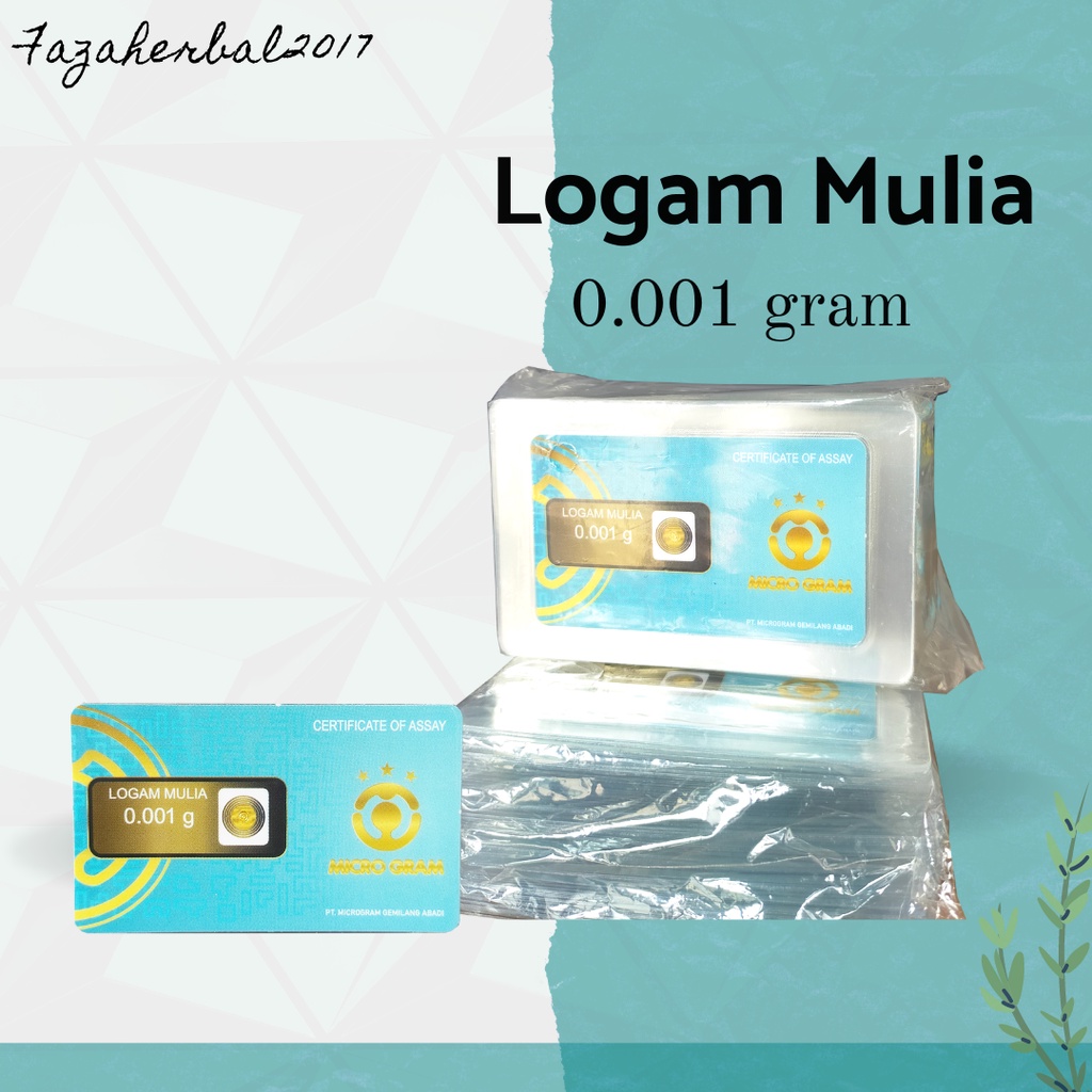 Logam Mulia Micro Gram Certificate Of Assay