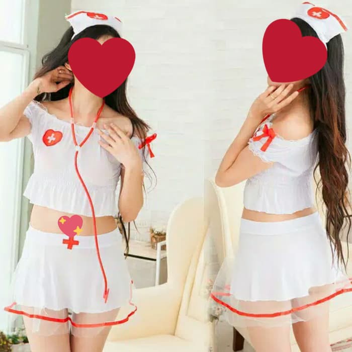 Sexy Costume (Suster) Chintia Lingerie Set -Rok, Bando +Gstring