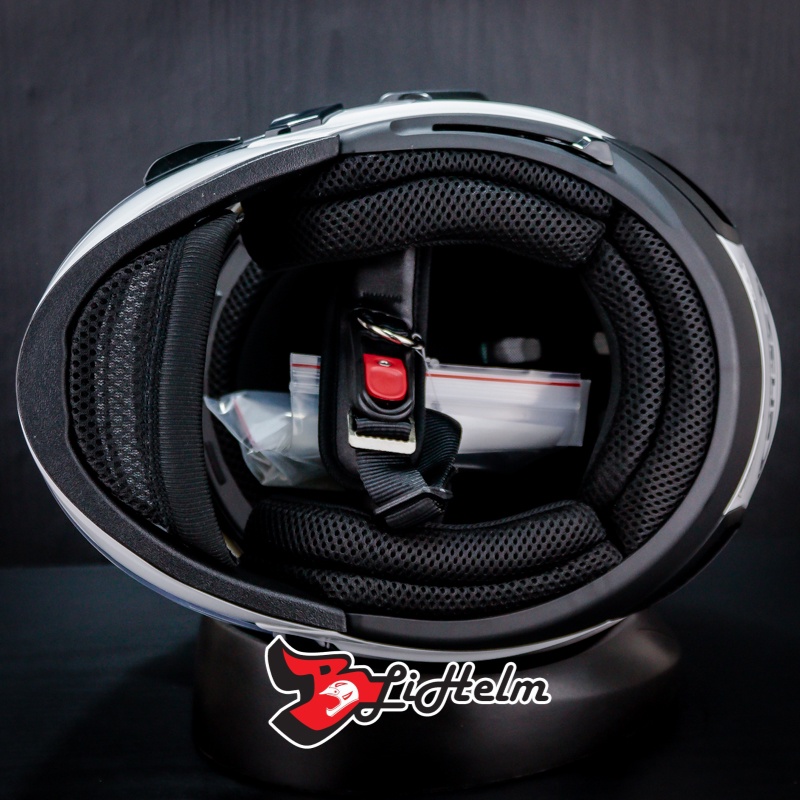 HELM ZEUS 611C SOLID WHITE | ZS 611C FULL FACE DOUBLE VISOR-6