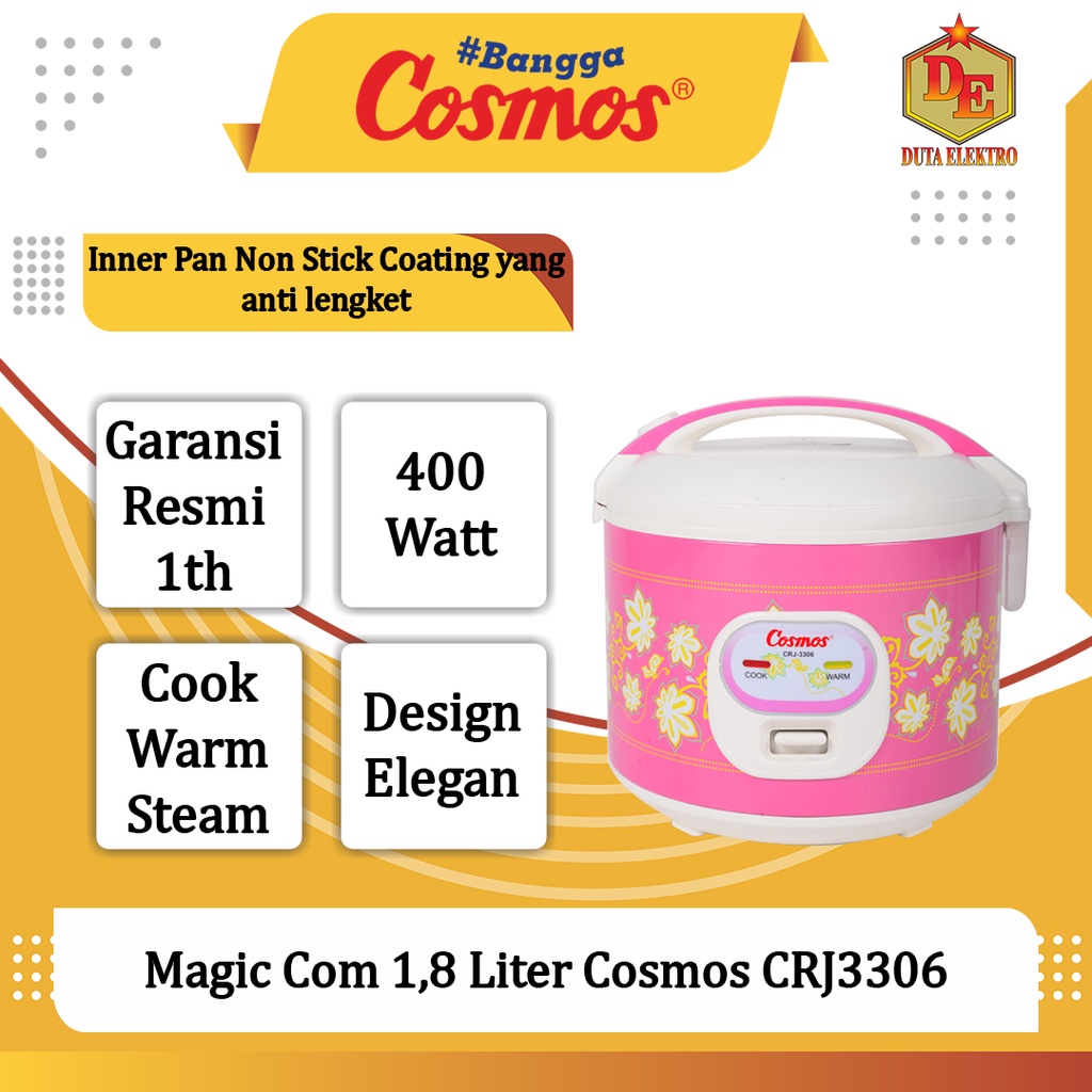 Magic Com 1,8 Liter Cosmos CRJ 3306