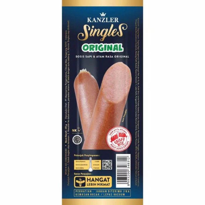 

Termurah 1 BOX - SOSIS KANZLER SINGLES ORIGINAL/12 PCS