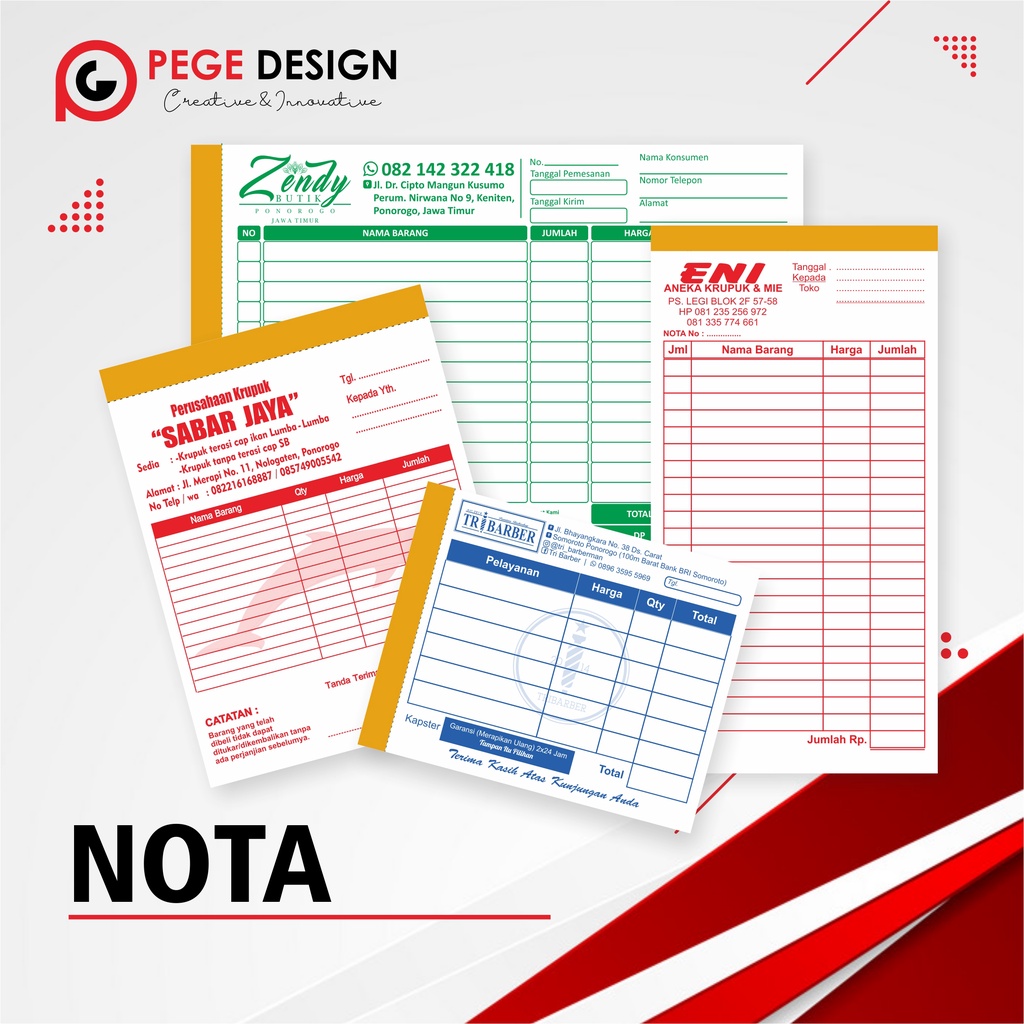 

CETAK NOTA CUSTOM