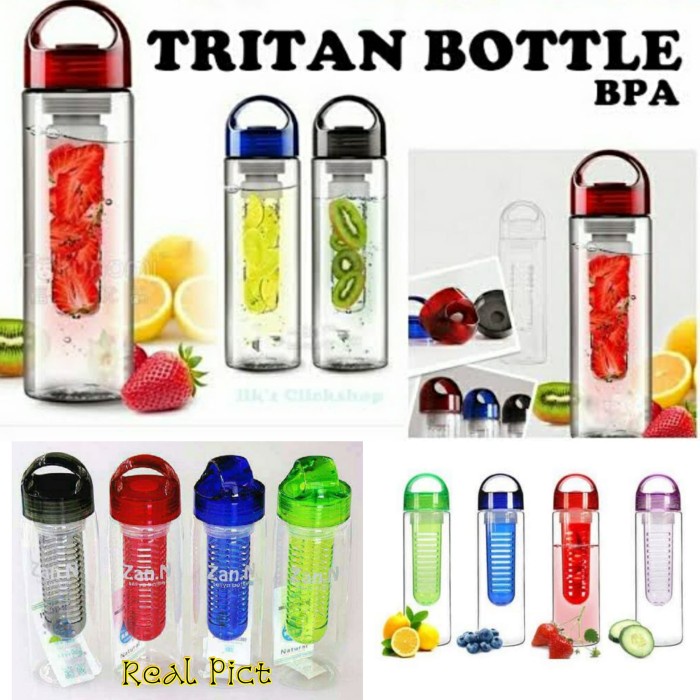 MURAH Tritan Infused Water Bottle / Botol Infused /Botol Buah