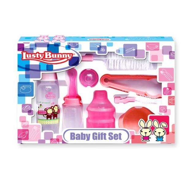 Tempat Makan Bayi Feeding Baby Gift Set BUNNY/Kado Bayi Set