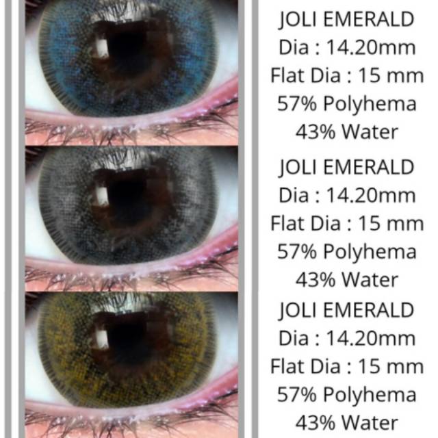 SOFLEN SOFTLENS SOFLENS JOLI EMERALD BIG EYES 15MM KEMENKES