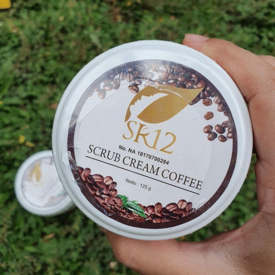 Scrub Cream Coffee SR12 Body BPOM - Lulur Kopi Pemutih Badan Penghilang Daki Original Official Agen Resmi SR 12