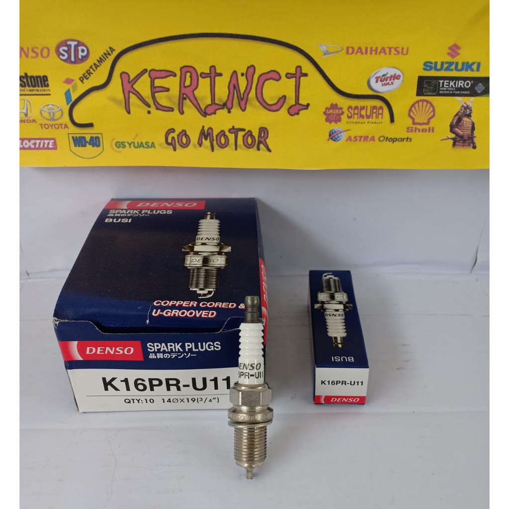 Busi Denso Mitsubishi Delica 2.0 K16PR-U11 - K16PR U11 Spark Plug