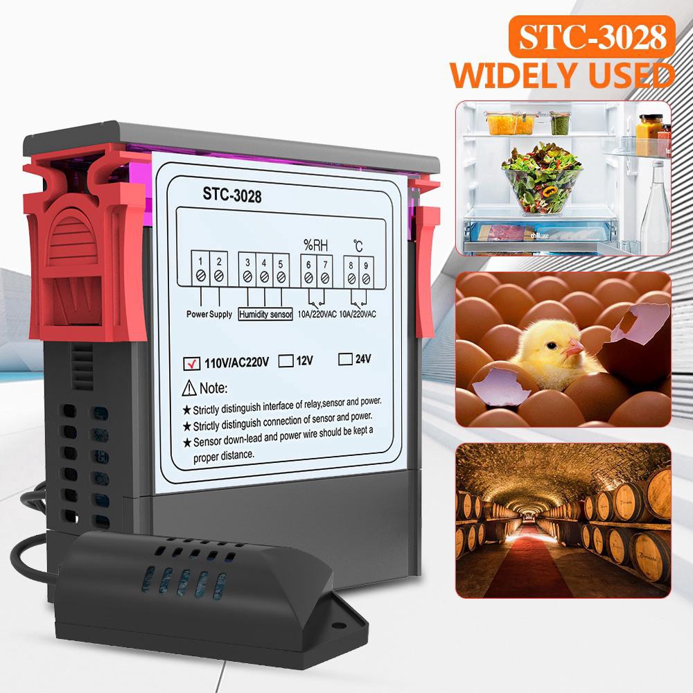 [BAYAR DI TEMPAT] STC-3028 Thermostat Humidity Controller AC220V 10A MESIN PENETAS TELUR