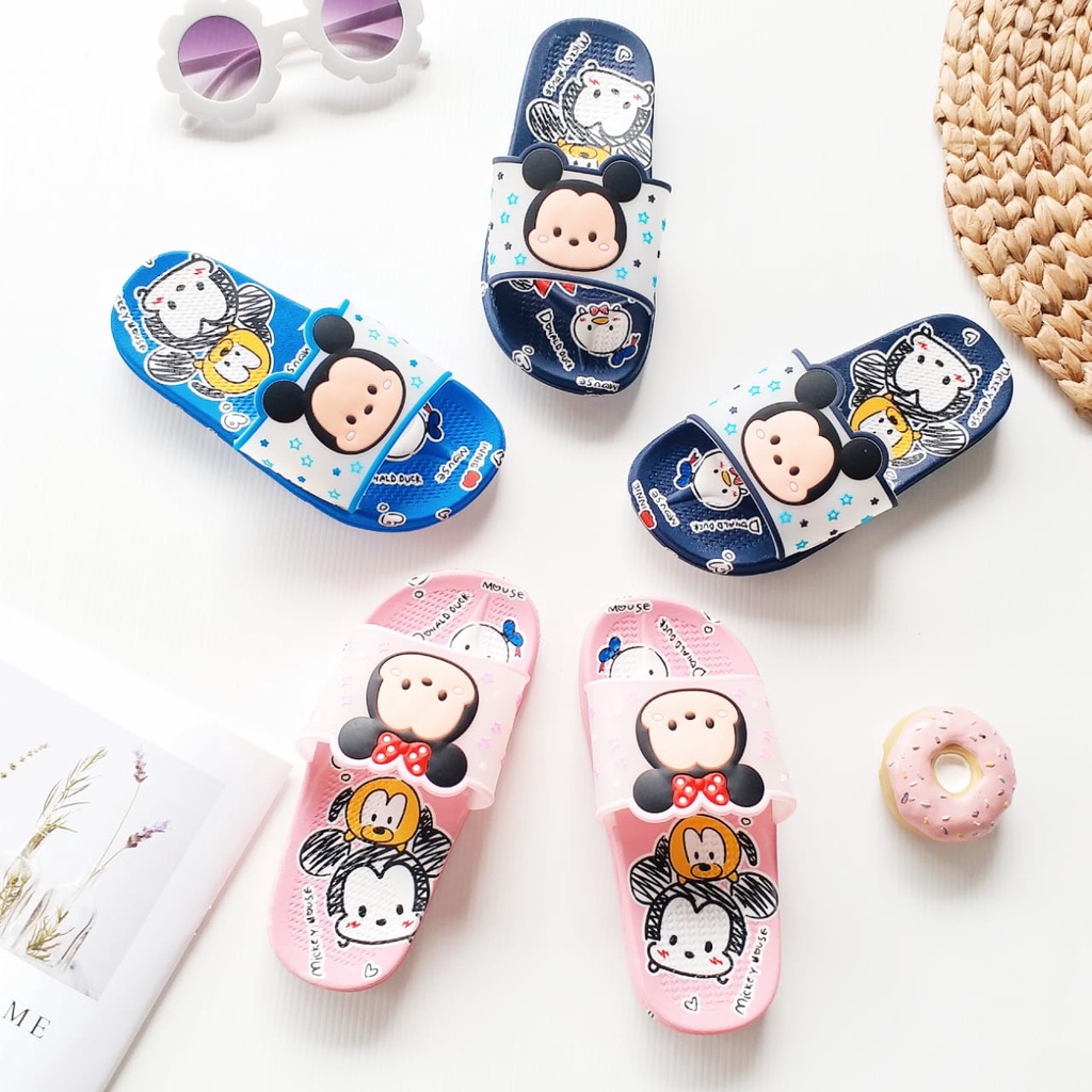 HappyOliver BABYTSUM anak Sandal slop anak laki perempuan cewek import