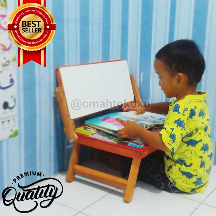 

tulis-alat-paket- lengkap meja belajar anak lipat karakter whiteboard + spidol hapusan - ultraman