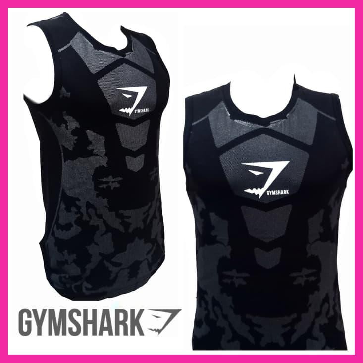 SINGLET BODY GYMSHARK / KAOS TRAINING GYM FITNES PRIA RUNNING OLAHRAGA