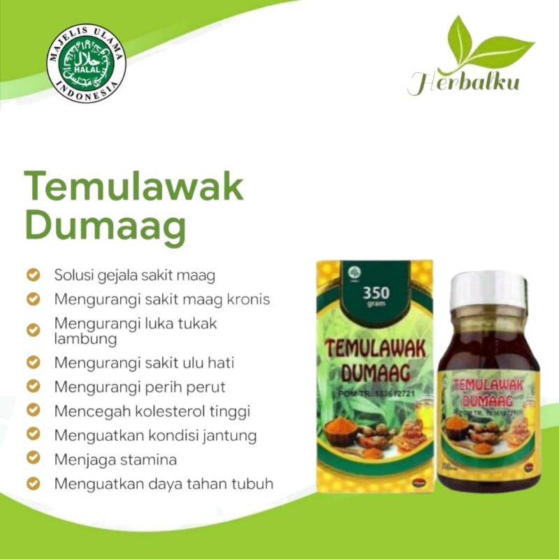 

Temulawak Dumaag 350 gr mengatasi maag