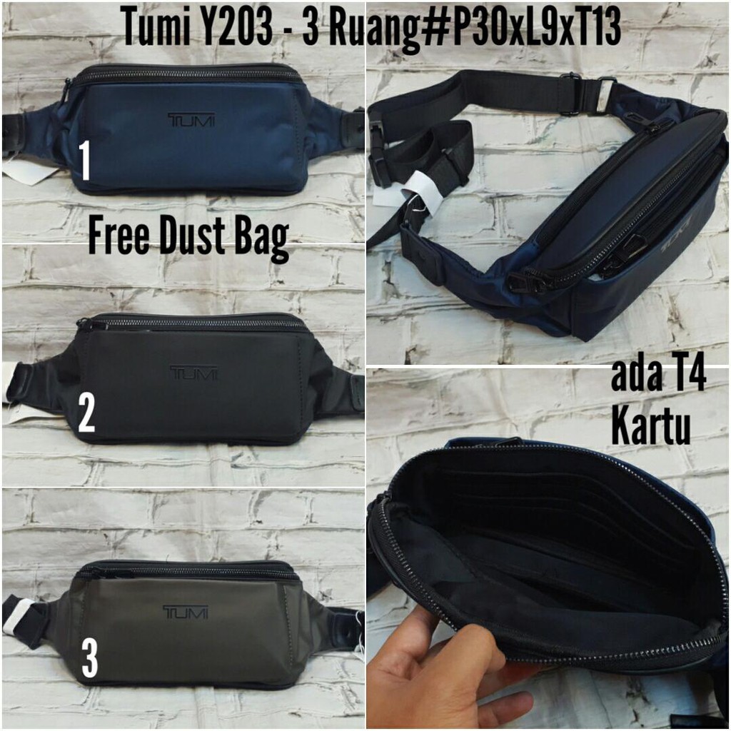 TAS PINGGANG TUMI IMPORT PREMIUM QUALITY - WAIST BAG - SHOULDER BAG