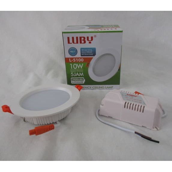 Lampu Downlight LED Cieling Emergency LUBY L5100 10Watt