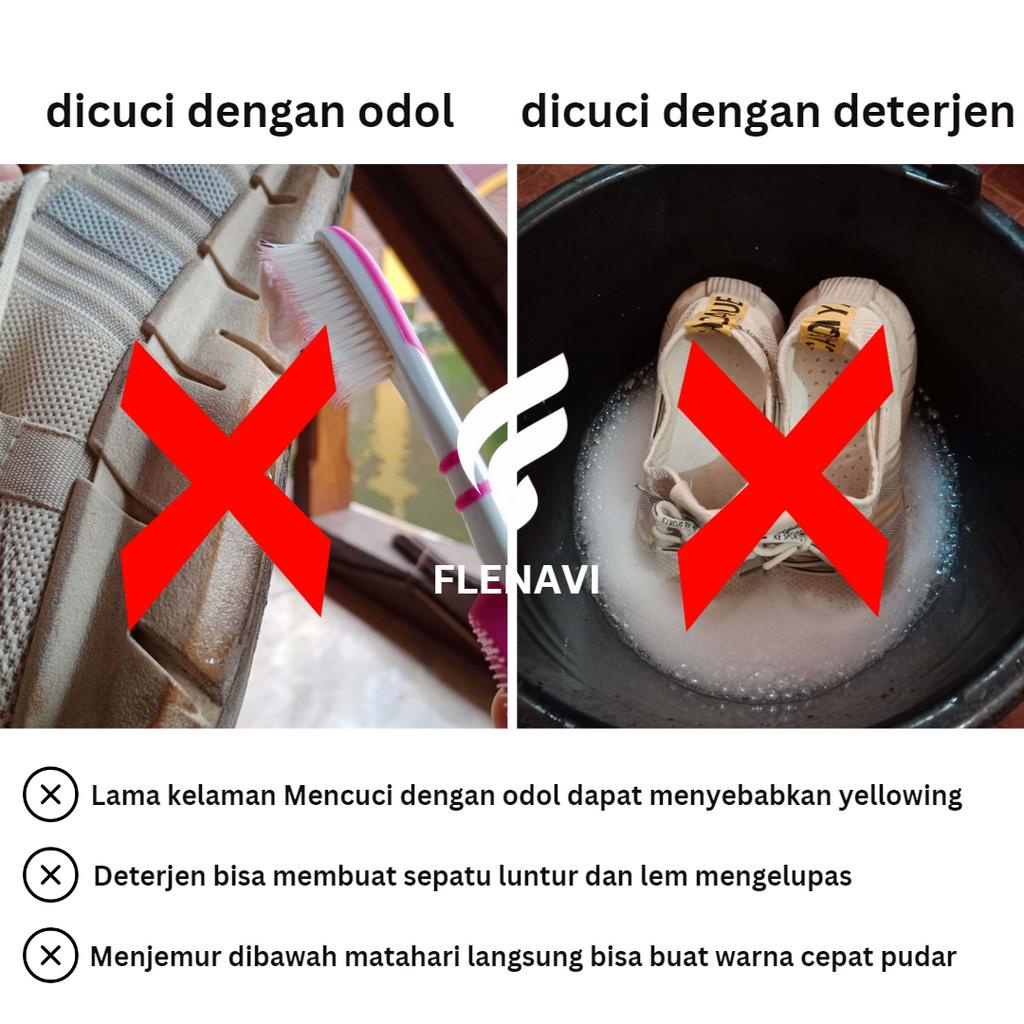 PROMO Bundling Shoe Cleaner Pembersih Sepatu Putih dan Warna Parfum Sepatu by Flenavi