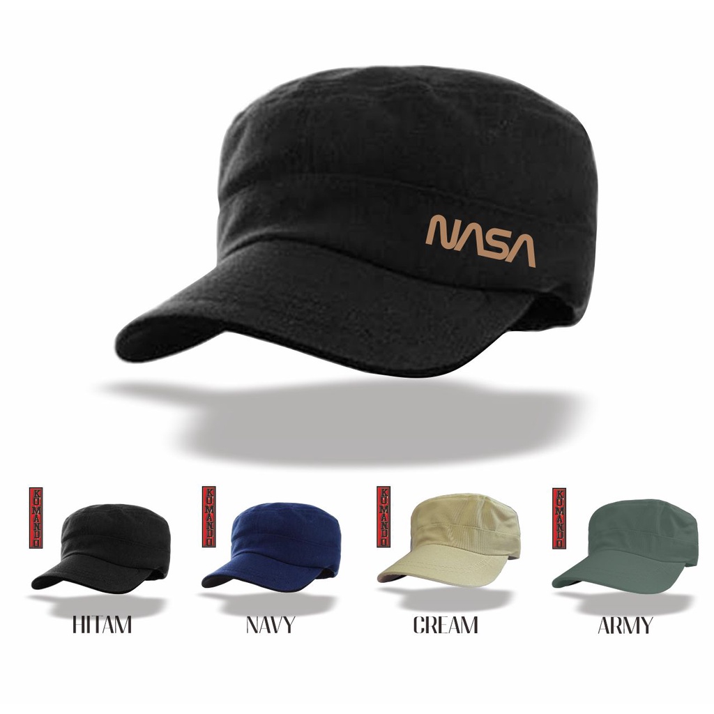 Topi Komando Pria Distro Desain Nasa Premium Commando Military Army Cap Tactical Command Hat Cowo Wa