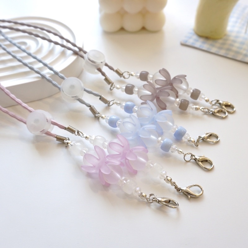 FLOWER PETALS CONNECTOR MASKER - PENGAIT STRAP MASKER SERUT (2in 1)