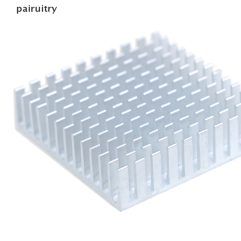 Prt 2pcs Radiator heatsink cpu 40x40 X 11mm Bahan aluminum Warna silver PRT