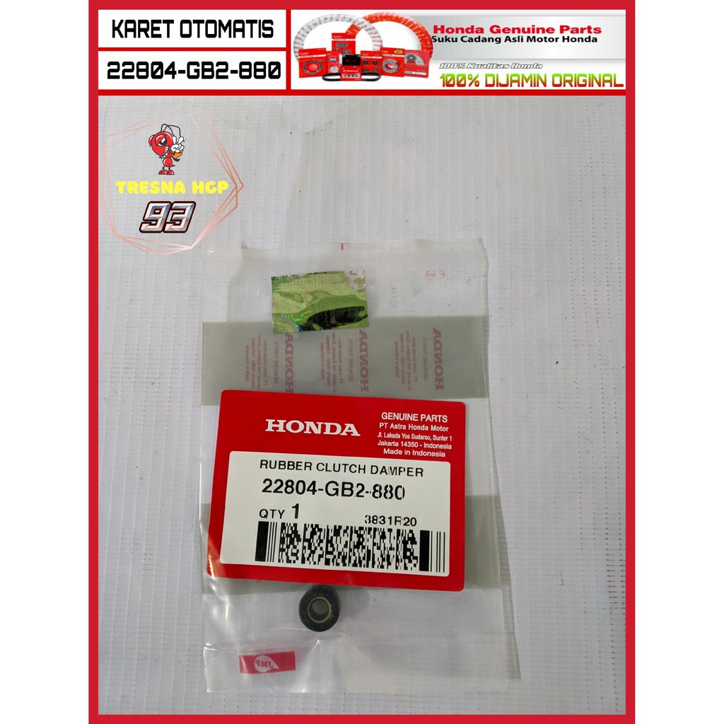 22804-GB2-880 KARET OTOMATIS ORIGINAL ALL BEBEK | RUBBER CLUTCH DUMPER 22804GB2880