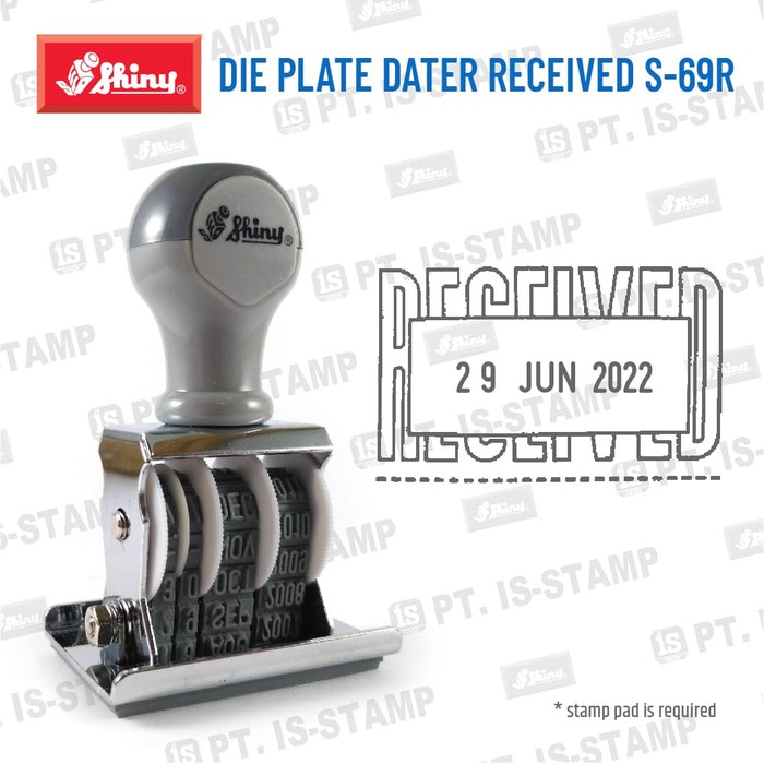 

Jual Shiny DIE PLATE DATER RECEIVED S 69R Diskon