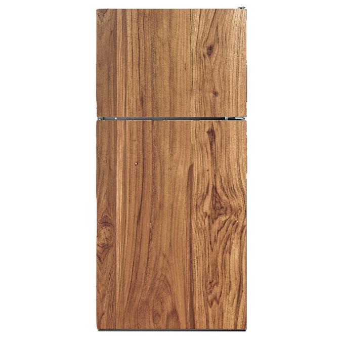 Stiker Kulkas 2 Pintu Wood Termurah