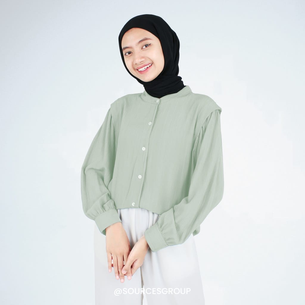 BEFAST - ZEC OOTD Wanita Blouse REVIN / Keiko Blouse / Blouse Wanita Terbaru 2022 / Fashion Remaja Casual / Blouse Lengan Panjang / Blouse Bnayak Warna / Blosue Termurah / OOTD Remaja Kampus