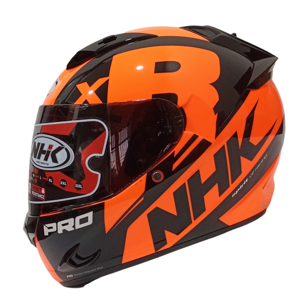 HELM FULL FACE NHK MOTIF RACE PRO ZR 650 ORANGE FLO