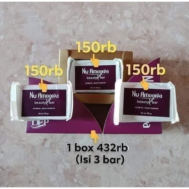

Nu Amoorea stemcell 45gr sabun menutrisi kulit terbuat dari bahan alami