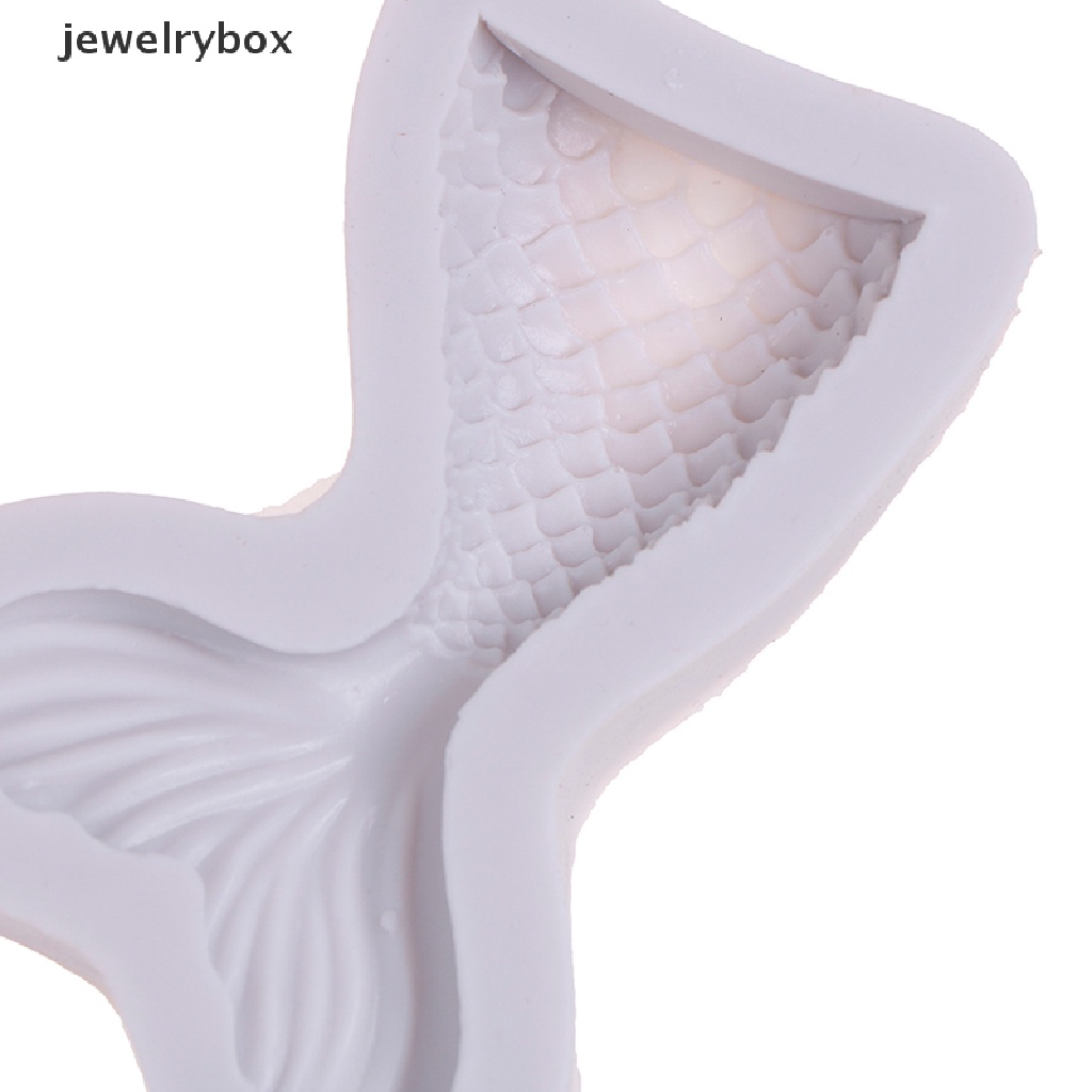 Cetakan fondant Bentuk Ekor Mermaid Bahan Silikon Untuk Dekorasi Kue