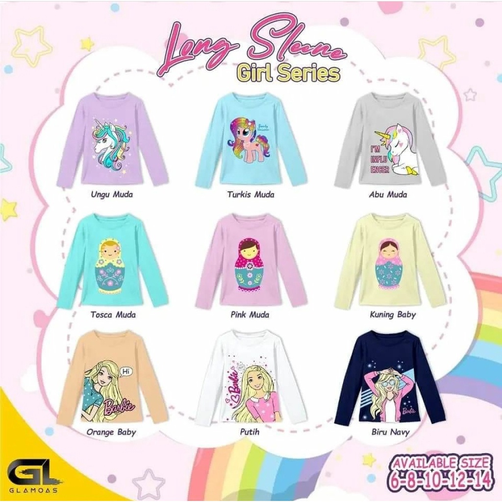 KAOS ANAK PEREMPUAN GLAMOAS