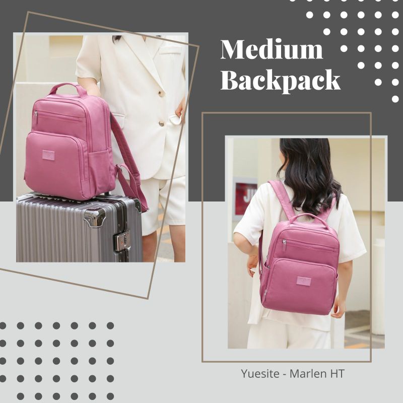 YUESITE MARLEN TAS RANSEL LAPTOP ORIGINAL BACKPACK CYUTEBAGS