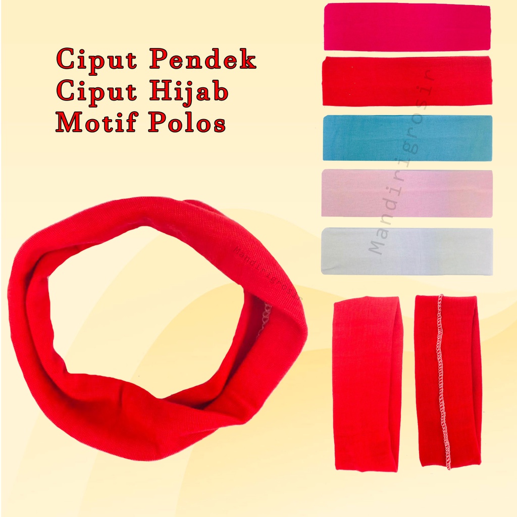 Ciput Pendek*Ciput*Ciput Hijab *Motif Polos*Bandana