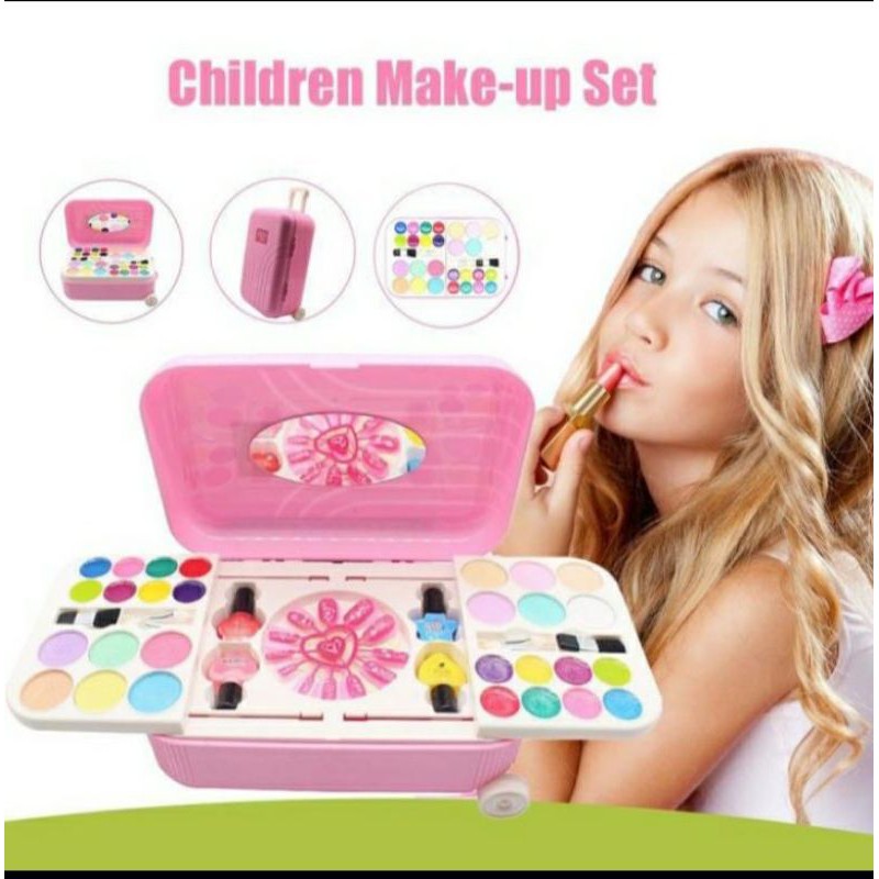 Mainan alat make up koper rias anak MAINAN ANAK PEREMPUAN & NAIL ART SET / MAINAN DANDAN-3