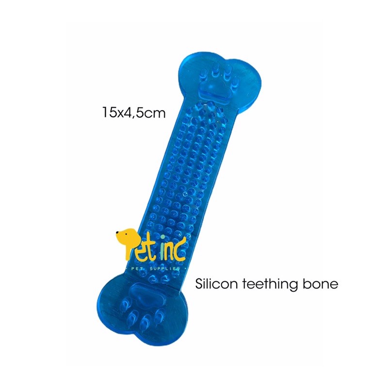 Dog silicon teething bone